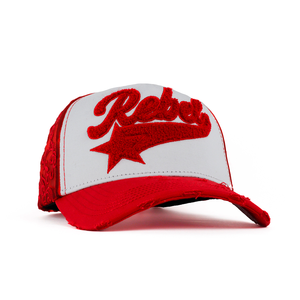 Casquette Trucker Unisexe Sportive à 5 Panneaux avec Broderie <span class=keywords><strong>de</strong></span> Lettres Imprimées, Modèle Original d'Usine, Gorras Bigg Boss Original Rebel Hats - Product Image 1