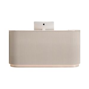 โต๊ะต้อนรับขนาดเล็กสำหรับร้านเสริมสวย สำนักงาน โรงแรม เฟอร์นิเจอร์สำนักงาน โต๊ะประชาสัมพันธ์โค้ง  เคาน์เตอร์ต้อนรับ - Product Image 1