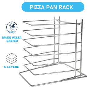 6 Tier bánh <span class=keywords><strong>pizza</strong></span> đứng thép không gỉ bánh <span class=keywords><strong>pizza</strong></span> Pan Rack chủ cho Đảng tự chọn Bảng Platter khay hiển thị là viết tắt của nhà hàng - Product Image 2