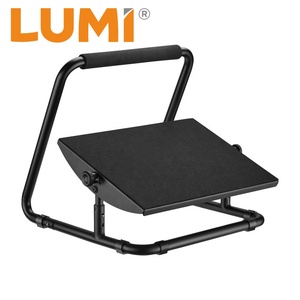 Sgabello poggiapiedi regolabile in acciaio sotto la scrivania comoda piattaforma inclinabile poggiapiedi ergonomico per ufficio ergonomico - Product Image 1