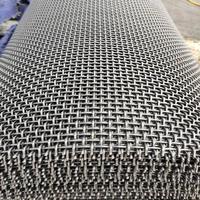 Treillis métallique enroulé de haute qualité, treillis métallique serti à trous carrés galvanisés, treillis tissé en acier inoxydable 201, 304