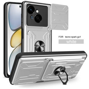 Étui de protection robuste avec fenêtre coulissante et béquille magnétique pour Tecno Spark Slim/<span class=keywords><strong>GO</strong></span> 2025/40 30 20 <span class=keywords><strong>10</strong></span> <span class=keywords><strong>Pro</strong></span>+/40C/30C/<span class=keywords><strong>10</strong></span> - Product Image 6