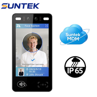 Terminal de reconnaissance faciale SUNTEK FA8 8 pouces Android 14, 6 TOPS, contrôle d'accès biométrique IA, pointage des heures, IP65, Wiegand RFID