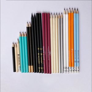 Lápiz de Madera Personalizado al por Mayor para el Regreso a Clases, Precio Económico, Lápiz Redondo de 7 Pulgadas con Goma de Borrar, Mina HB 2B 2H, con Logotipo Personalizado - Product Image 2