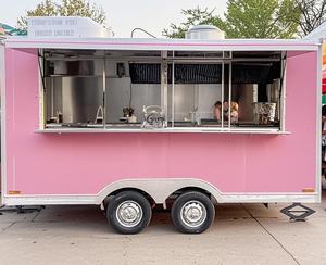 Pizza Bbq Rue Fast Food Chariot Camion Remorque Fibre de Verre Mobile Restaurant Restaurant Équipement Restaurant Fournisseurs - Product Image 2