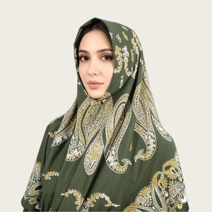 Nuevo Hijab Cuadrado de Tela Estampada Perfumada de 110*110 cm, Tela Elástica con Sensación de Terciopelo, Hijab Cuadrado con Estampado Digital - Product Image 6
