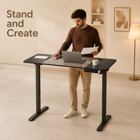 Bureau de travail silencieux à hauteur réglable AOR, design color block, pour la maison et le bureau, couleur personnalisable, vente en gros usine