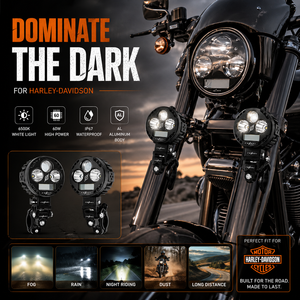 Luz Auxiliar Delantera Inteligente para Motocicleta 20150LM, Lámpara LED de Proyección y Enfoque, Resistente al Agua IPX8, Luz Antiniebla para Goldwing y <span class=keywords><strong>Adventure</strong></span> - Product Image 5