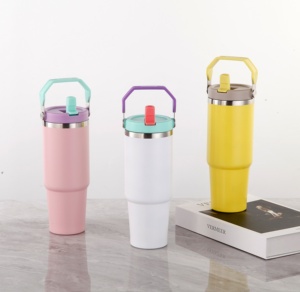 Gobelet isotherme en acier inoxydable personnalisé avec logo, 28 oz, avec poignée, <span class=keywords><strong>bouteille</strong></span> d'eau isolée à double paroi pour une utilisation en extérieur - Product Image 6