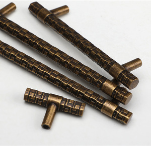 Großhandel Möbelzubehör Zinklegierung Schubladengriff Sechseckiger Knopf Luxus Küchenhardware Zuggriff mit Rückplatte - Product Image 2