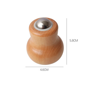 Gourde en bois <span class=keywords><strong>Guasha</strong></span> balle de Massage rouleau de Jade et pierre de Gua Sha rouleau de glace en cristal naturel pour le visage Anti-âge - Product Image 6