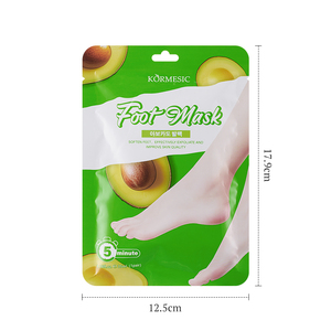 Mascarilla líquida herbal para pies, 35 g/par, nutritiva, suavizante, con ácido hialurónico, vitamina C, mejora la aspereza, exfoliante, con aguacate - Product Image 6