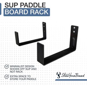 Pannello Premium pesante minimalista SUP nudo Paddle Board Rack a parete per Garage o casa - Product Image 5