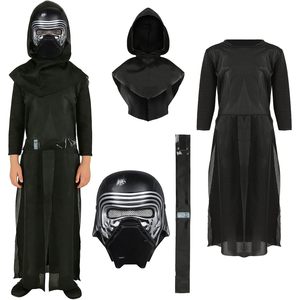 Disfraz de Kylo Ren de JoyFuncos para Niños, Mono Negro con Máscara, Traje de Cosplay para Halloween, de 8 a 13 Años - Product Image 1