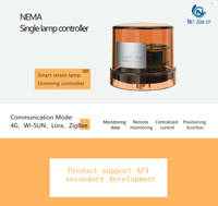 Système de contrôle intelligent de l'éclairage public - Nœud de commande à distance sans fil 4G/LoRa avec interface NEMA standard