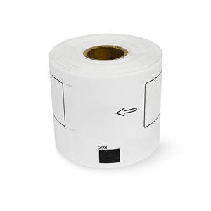 Etiqueta compatible de 2-3/7x4 pulgadas Brother 2-1 rollo con cartucho, 2x4 pulgadas - Product Image 6