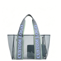 Sac de transport de luxe en PVC pour Mahjong, avec logo personnalisé, bleu, étanche, à ouverture large, pour tuiles et accessoires de Mahjong américain