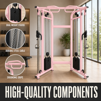 Appareil de fitness professionnel FTS Glide Functional Trainer à double poulie réglable pour la croisement de câbles, idéal pour les clubs de sport