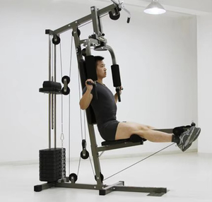 Stazione di Allenamento Singola BunnyHi ZHXLZ001, Macchina per Esercizi in Ferro, <span class=keywords><strong>Lat</strong></span> Pulldown <span class=keywords><strong>e</strong></span> Chest Press, Attrezzatura Fitness con Capacità Massima di 200 KG - Product Image 2