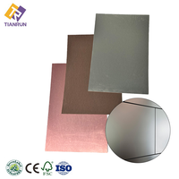 Plaque de stratifié haute pression HPL, couleur unie métallique, surface imitation bois pour meubles et décoration intérieure