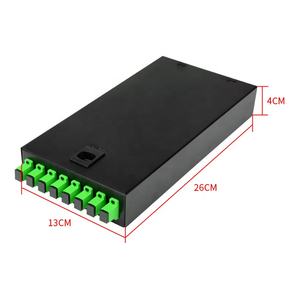 Boîtier de raccordement à fibre optique SC/<span class=keywords><strong>APC</strong></span> à montage en rack de bureau 1U Panneau de brassage à 8 ports Équipement à haute fibre optique Prix compétitif - Product Image 6