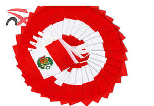 Guirnaldas <span class=keywords><strong>de</strong></span> Banderas Nacionales <span class=keywords><strong>de</strong></span> Perú para Decoración, Venta al Por Mayor para Fanáticos del Fútbol - Product Image 5
