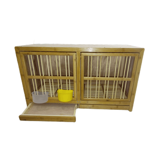 Meilleure vente, cage à oiseaux, balançoire, cage à oiseaux, printemps solaire, petit piège à oiseaux et pigeons en bois rustique, Cages à la mode, rayures Bi - Product Image 3