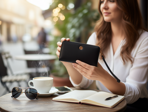 Women's Single Pull <b>Wallet</b> Large Capacity Microfiber Synthetic Leather Minimalist Daily Use - Product Image 2