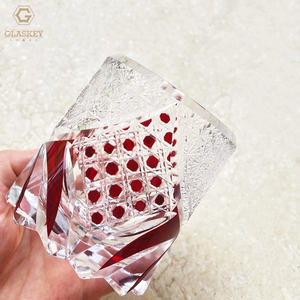 Verre à <span class=keywords><strong>whisky</strong></span> en cristal <span class=keywords><strong>japonais</strong></span> Edo Kiriko découpé à la main, gravé, verre à shot noir samouraï pour un usage domestique - Product Image 5