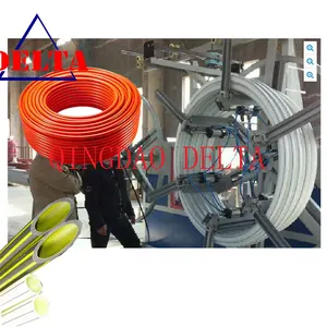 Ligne de production de tuyau d'eau chaude en plastique de 16mm, machine de tuyau de transfert d'eau HDPE PP PPR