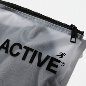 Recyclable Screen Printed Ziplock Storage Bag with <b>Black</b> Frosted Zipper for Organizing <b>Socks</b> and Shoes - Product Image 1