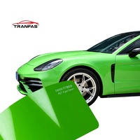 Vinilo Elástico de Lujo Verde Víbora Brillante para Envolver Autos, Rollo de Protección de Pintura para Carrocería Completa de 7.5mil con Cambio de Color UV