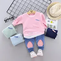 Baby-Kleidungs set Unisex Neue Kleidung Trendy Kleinkind Baby Boys 'Sets Hübscher zweiteiliger Anzug für Frühling und Herbst