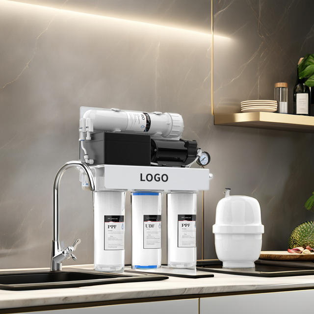 100 GPD Alkaline Four Stage RO Reverse Osmosis System Household Water Purifier Manufacturer Home Drink Tap Well Water Filters