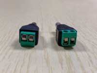 Adaptateur 12V accessoire de surveillance borne verte 5.5*2.1mm prise d'alimentation cc mâle 2 broches