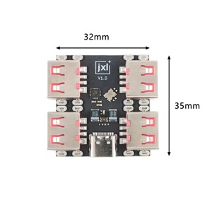 Módulo de Expansión de Controlador USB2.0 de 4 Puertos, Divisor USB 2.0 a 4 Canales, Placa Extensora USB-HUB Tipo-C, 40MB/S - Product Image 2