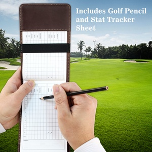 Customized Genuine Leather Golf Tee Scorecard and Yardage Book Holder Player's Gift - Product Image 3