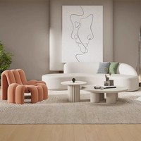 Fauteuils de détente en velours écologiques de designer pour salon, appartement, maison, meubles de luxe, modernes, créatifs, doux, canapé simple