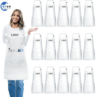 Tablier Réglable Réutilisable Écologique Durable Imperméable pour Chef, Nettoyage, Manipulation du Poisson, Jardinage, Boucherie, Toilettage Canin avec Logo Personnalisé