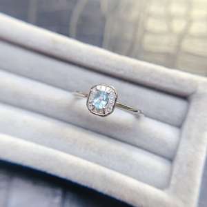 Hete populaire natuurlijke edelsteen nieuwe designer mode trouwring 925 sterling zilver vintage belofte ring voor vrouwen - Product Image 3