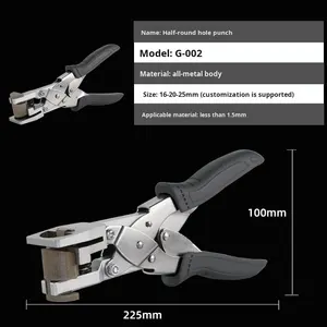 Alicates de perforación de media luna Perforadora semicircular Perforadora de etiquetas de marca limitada - Product Image 3