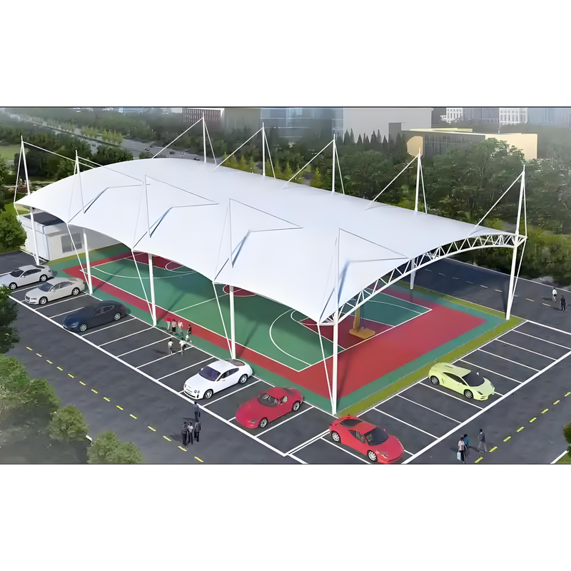 Q235 Steel Frame PVDF Tensile Roof