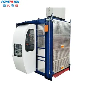 On Time Low Noise Cab Passenger Freight Elevators Sc200/200 Single Cage Construction Hoist