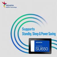 ADATA Ultimate SU650 Solid State Drive Internal SSD 2.5" SATA 6Gb/s Peningkatan PC Kecepatan Tinggi Penyimpanan Data Aman Kompatibel Desktop