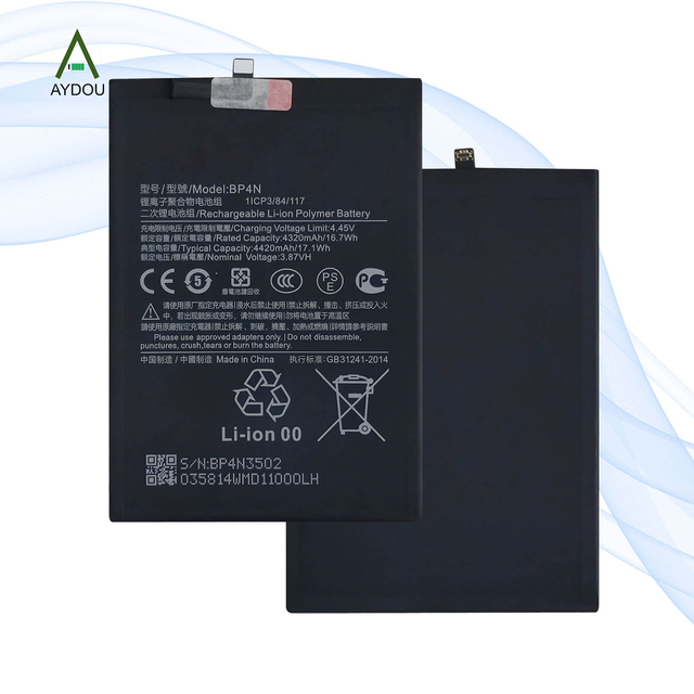 Oem Cheap High Quality AYDOU BP4N 8840mAh Rechargeable Li-ion Battery Black Mobile Phone for 13T Pro/Redmi K60 Ultra in Stock