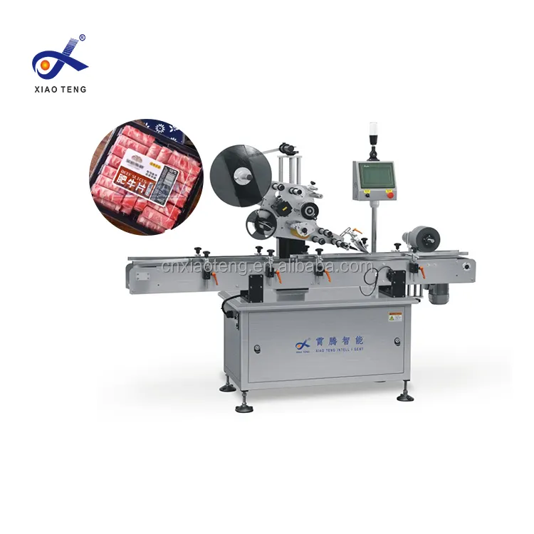 Factory Price Automatic Top Side Plane Labeling Machine For Food Boxes Bages And Daily Chemical Products