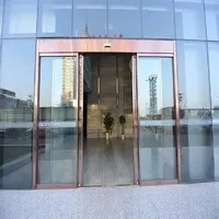 Porte coulissante en verre, entrée automatique, système de porte coulissante Inductive automatique