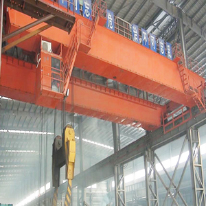 Grue à <span class=keywords><strong>pont</strong></span> à double poutre <span class=keywords><strong>de</strong></span> 5 tonnes Q355 avec chariot à treuil, fournie directement par l'usine - Product Image 2