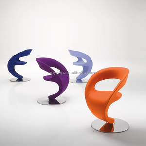 Nordic Creative <strong>Designer</strong> Modern Adjustable Leather Fabric <strong>Bar</strong> <strong>Stools</strong> With <strong>Backs</strong> - Product Image 5