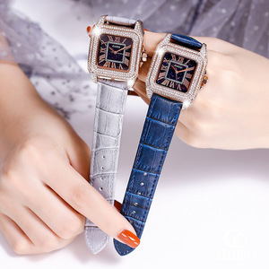 Nouveau GUOU 8215 dames montres <span class=keywords><strong>montre</strong></span> <span class=keywords><strong>en</strong></span> <span class=keywords><strong>or</strong></span> Rose cristal cuir horloge femmes diamant montres - Product Image 6